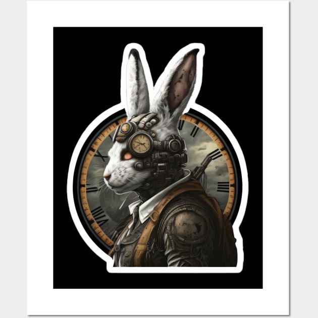 White Rabbit / SteamPunk Wall Art by AstroPunkz